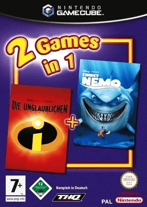 2 Games in 1 - Disney-Pixar Die Unglaublichen + Disney-Pixar Findet Nemo (Germany) (Disc 2)